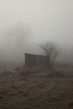 Old Shed In The Fog 1