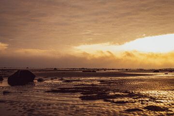 Wall Mural - Sunset at Skrea beach in Falkenberg, Sweden