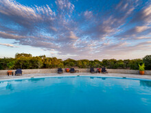 East Africa, Kenya, Swimming Pool And Sky