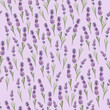 Delicate watercolor lilac pattern with lavender flowers