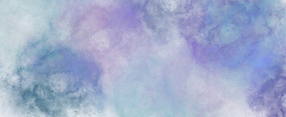 Sticker - galaxy watercolor painting background with thick smoke
