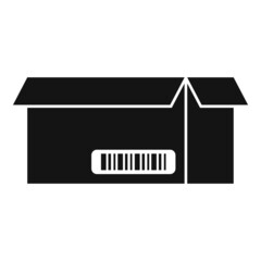 Sticker - Box tool icon simple vector. Carton box