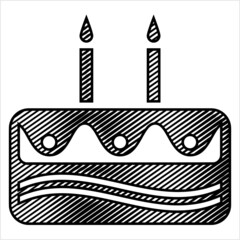 Sticker - Cake Icon M_2112001