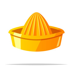 Sticker - Citrus juicer vector isolated illustration