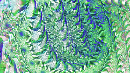  Fantasy colorful chaotic fractal texture.