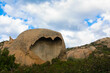 Heart-shaped rock near Notre Dame de la Serra and La Revellata, Calvi, Corsica, France