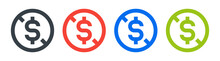 No Dollar Symbol Isolated On A White Background. No Value Icon Sign.
