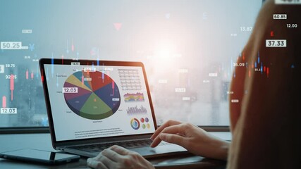 Fototapete - Financial technology concept. FinTech. Asset management.