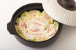 豚バラ肉と白菜のミルフィーユ豆乳鍋