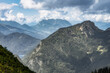 Blick vom vorderen Rauschberg (bei Ruhpolding) Richtung Chiemgauer Alpen
