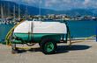 Mobile waste tank for boats
