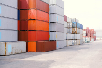 Wall Mural - container pile or container yard