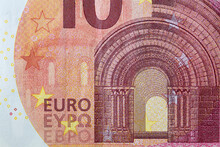 Closeup Of 10 Euro Banknote