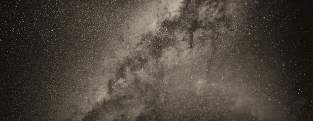 Amazing view of Milky Way Galaxy on a starry clear night.