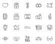 © kornkun - set of valenitne icons, heart, wedding, romance, love