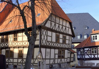 Wall Mural - Fachwerkfassade des Museums 