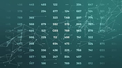 Wall Mural - Data and report statistics, animation with graph diagrams.