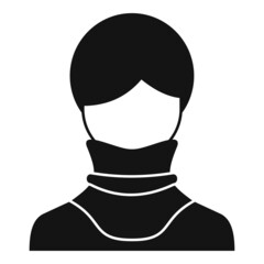 Wall Mural - Neck damage icon simple vector. Bandage accident