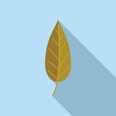 Poster - Fall leaf icon flat vector. Autumn tree