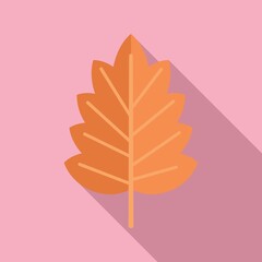 Poster - Foliage leaf icon flat vector. Autumn fall