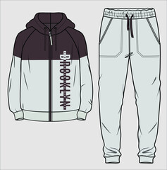 JOGGER AND SWEAT SHIRT SET FOR MEN AND TEEN BOYS IN EDITABLE VECTOR FILE