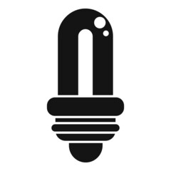 Sticker - Eco light bulb icon simple vector. Global warming