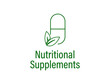 nutritional supplement logo vector illustration 