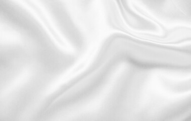 Wall Mural - abstract white fabric with soft wave texture background