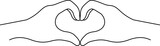 I love you heart sign. Valentine day and expression to you. Message of love using hand gesture. Vector illustration.