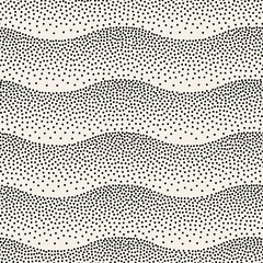 Wall Mural - vector seamless pattern. modern texture. repeating abstract background with circles. graphic wavy st