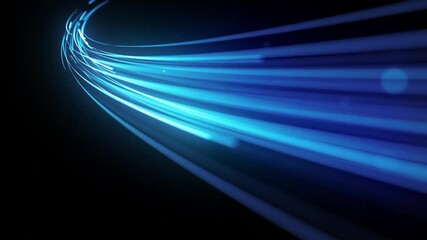 Wall Mural - abstract glowing 3d light strokes background/ 4k animation of an abstract looped wallpaper backgroun