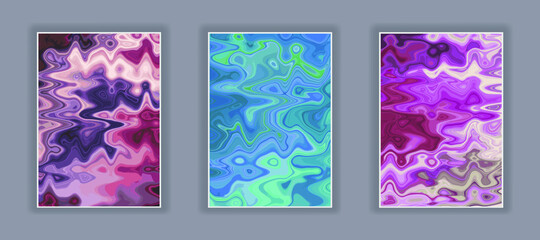 Wall Mural - Abstract Color flow gradient background. Liquid marble art texture. Flow inks in water style