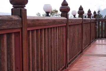 Canvas Print - wooden fence