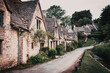 © Melinda Nagy - traditional Cotswold cottages in England  UK. Bibury is a village and civil parish in Gloucestershire  England.