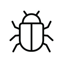 Bug Outline Icon
