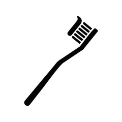 Wall Mural - Toothbrush flat Icon Vector