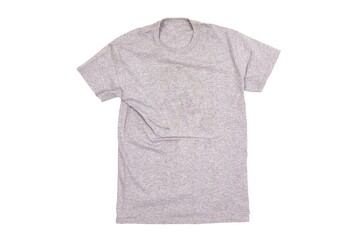 Wall Mural - Gray T-shirt blank white background