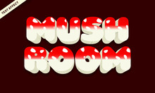 Mushroom Red Colorful Text Effect