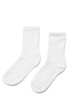 White cotton socks on white background