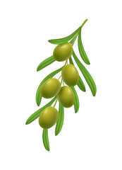 Sticker - Realistic Olive Branch