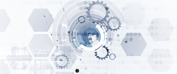 Conceptual technology illustration of artificial intelligence