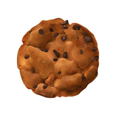 Wall Mural - Realistic Cookie Icon