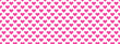 Bandeau avec un fond rose avec des motifs en forme de coeur - Texture Saint-Valentin