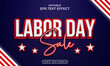 © best - Colorful labor day editable text effect concept