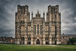 Gotycka katedra kościół w Wells hrabstwo Somerset Anglia Wielka Brytania
