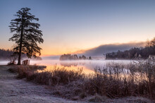 Frosty Sunrise Over Peck's Lake