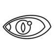 © anatolir - Eye icon outline vector. Eyeball sight
