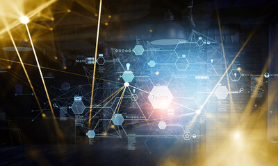 Poster - Social Web Network Background Image
