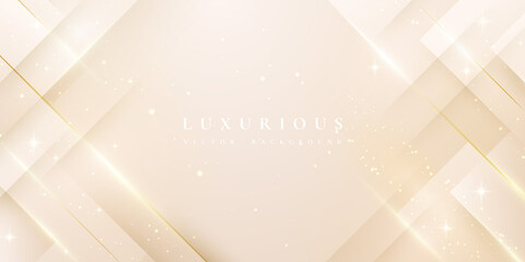 Luxurious modern background. Background with shiny gold lines and blank space for promotional text.