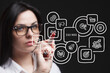 © photon_photo - The concept of business, technology, the Internet and the network.  virtual screen of the future and sees the inscription: ISO 9001